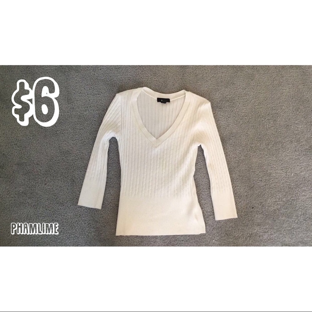 Cozy White Skinny Sweater!